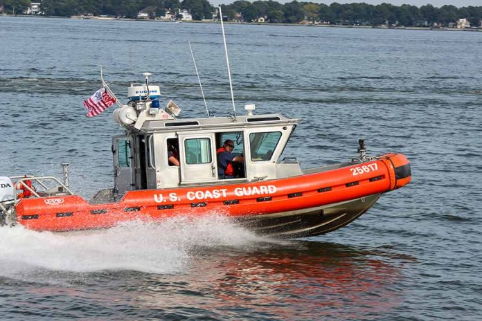 1750211480 featured image U S Coast Guard boat speeding on water