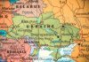 Map showing Ukraine and surrounding countries