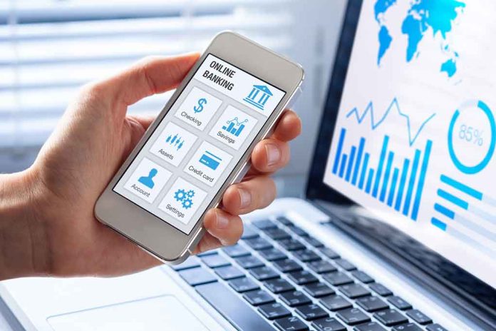 599904188 featured image Person using smartphone for online banking