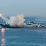 KILLER Robot Boats Deploy Without Human Control Warship firing missile in the sea