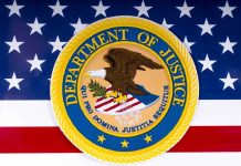 Swalwell Fraud Investigation – DOJ’s SURPRISE MOVE! Department of Justice seal on American flag background.