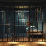 Former AG Faces Jail Over Epstein Probe Empty prison cell with metal bars and bed.