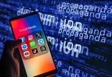 Alarming New Trend on Social Media Endangers Children Smartphone showing social media apps with text background.