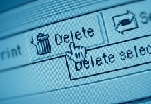 Browser History Delete Button EXPOSED As Total Illusion Close-up of a computer screen showing a delete button with a cursor hovering over it