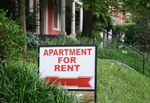 Rent Jumps 35% After Socialist Mayor Moves Out Sign indicating an apartment is available for rent
