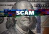 $68M Medicaid Scam EXPOSED Scam text overlaid on distorted 100 dollar bill