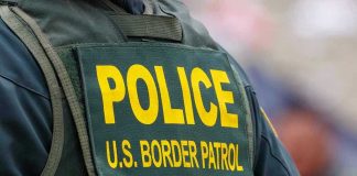Protester BITES OFF Finger! Police U.S. Border Patrol uniform close-up.