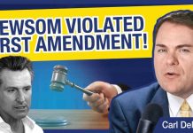 Newsom Violated First Amendment