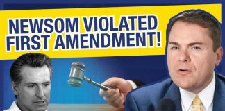 DOJ Slams Newsom Over Race Map Newsom Violated First Amendment