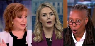 Daytime TV Meltdown Targets Trump Again The View hosts try to 'tear down' Trump's new press secretary