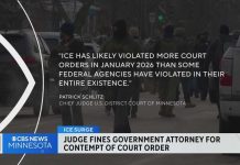 DOJ Lawyer Hit With Contempt Shock Federal judge in Minnesota finds lawyer for DOJ in contempt