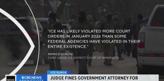 Federal judge in Minnesota finds lawyer for DOJ in contempt