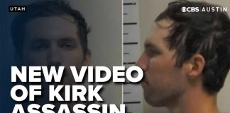 Footage of the moments Charlie Kirk's suspected killer turned