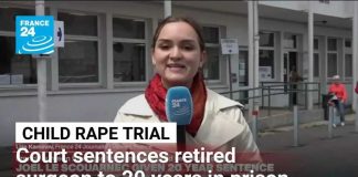 French court sentences retired surgeon to 20 years in