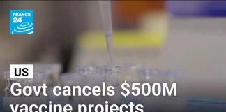 US Health Secretary to cancel $500 million in vaccine