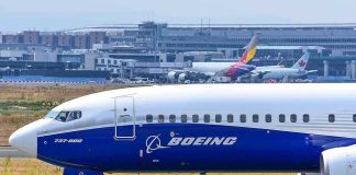 Major WIN For U.S. Jobs – Boeing’s Big China Breakthrough Boeing 737-800 on airport runway with other planes.