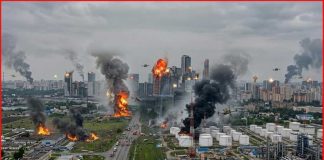 Moscow, 13 Russian regions come under largest UAV attacks in past 1,5 years - oil refinery is hit