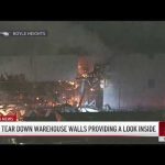 Crews tear down walls of Boyle Heights warehouse, providing a look inside