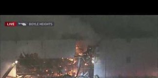 Crews tear down walls of Boyle Heights warehouse, providing a look inside