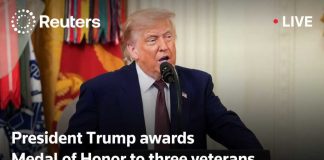 LIVE: President Trump awards Medal of Honor to three veterans