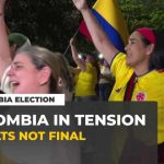 Colombia election: crowds celebrate disputed victory as vote count continues