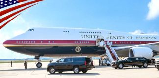 Presidential Jet Sparks Ethics Storm Trump's New "Air Force One" First Flight – VC-25B Bridge (Boeing 747-8 Jet Qatar Gifted)