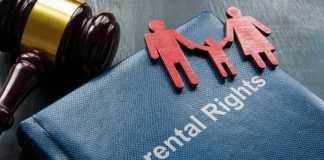 The Case That Could Criminalize Homeschooling — Starting in Brazil A legal document titled 'Parental Rights' with wooden figures representing a family and a gavel