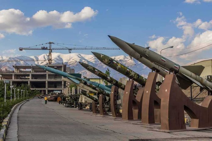 shutterstock_1823417438 Row of missiles on display outdoors