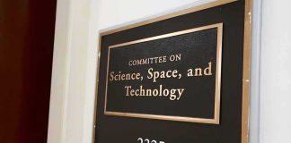 Office sign for a committee on science, space, and technology