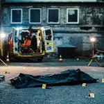 Polished Tributes, Messy Truth crime scene with body bag in alley