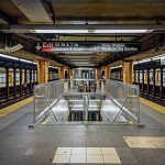Pushed Onto Tracks — Cops Hunt Ghost Subway platform with stairwell and tracks on both sides