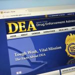 Thousands Paid To Become Fake Crime Victims DEA website homepage with gold badge and text