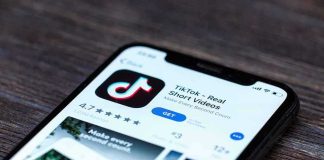 smartphone showing TikTok app store page